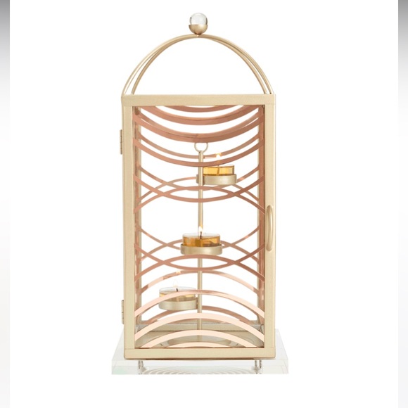 LIKE NEW Partylite “Curved Lines” Lantern - Small - Picture 3 of 8